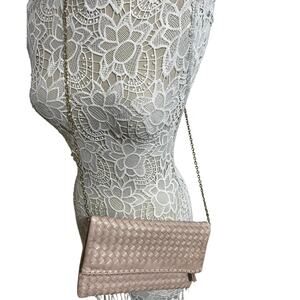 Urban Expressions Tan Chain Strap Crossbody Bag / Clutch | Gold Chain Purse